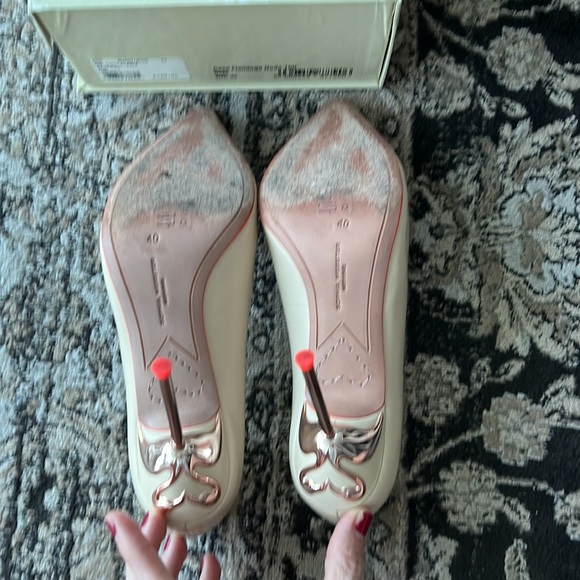 Sophia Webster size 40 (US 9.5) Coco Flamingo Nude/rose gold 100 mm heels - Picture 4 of 7